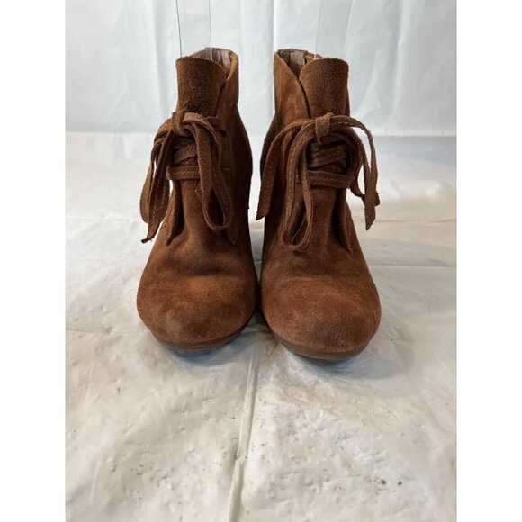 Dolce Vita Womens Chelsea Boot Size 7M Wedge Heel  Ankle Bootie Brown - Picture 1 of 14